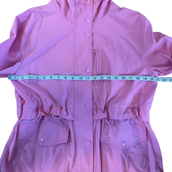 J.CREW Perfect Lightweight Rain Jacket in Pink Orange Small - Picture 14 of 16